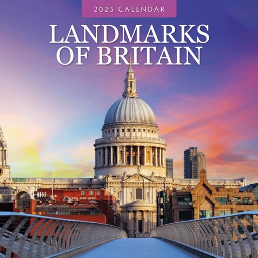 Landmarks of Britain 2025 Square Wall Calendar