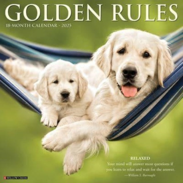 Golden Rules 2025 12 X 12 Wall Calendar