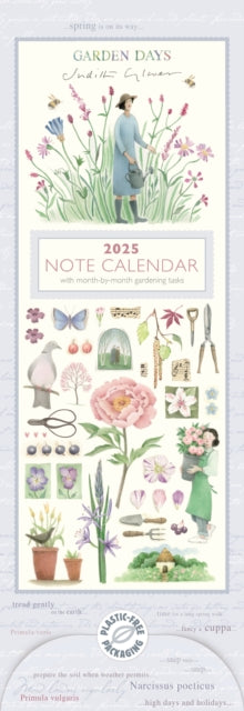 Garden Days Slim Calendar 2025