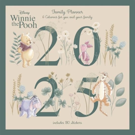 WINNIE THE POOH 2025 30X30 FAMILY PLANNER CALENDAR