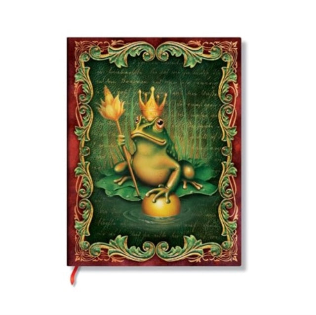 The Brothers Grimm, Frog Prince (Fairy Tale Collection) Midi Unlined Hardback Journal (Elastic Band Closure)