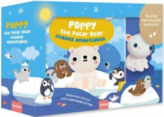 Poppy the Polar Bear Chases Snowflakes: My First Bath Book & Toy