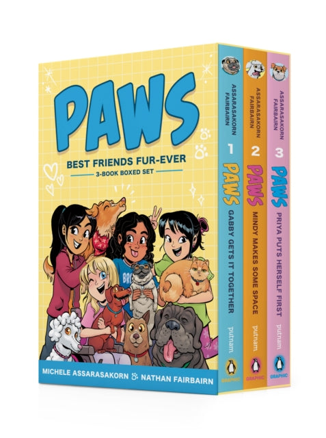 PAWS: Best Friends Fur-Ever Boxed Set (Books 1-3): Gabby Gets It Together, Mindy Makes Some Space, Priya Puts Herself First (A Graphic Novel Boxed Set)