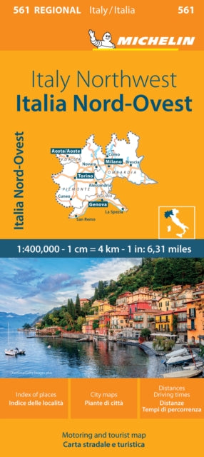 Italy Northwest - Michelin Regional Map 561: Map