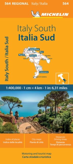 Italy South - Michelin Regional Map 564: Map