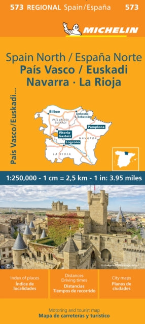 Pais Vasco Navarra Euskadi La Rioja - Michelin Regional Map 573: Map
