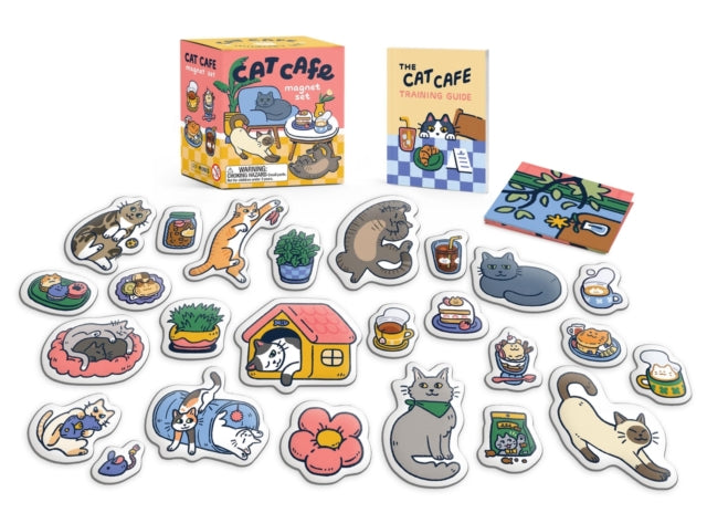 Cat Cafe Magnet Set: Meow!