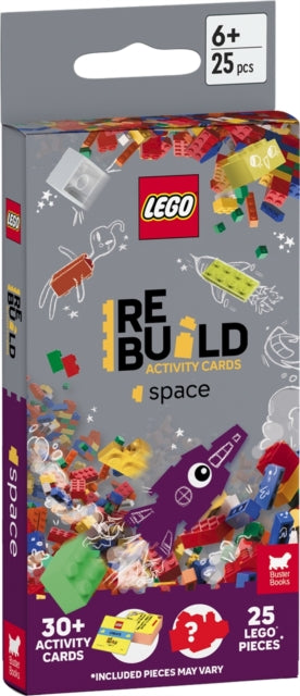 LEGO® Books: ReBuild Activity Cards: Space (with over 30 activity cards and 25 LEGO elements)