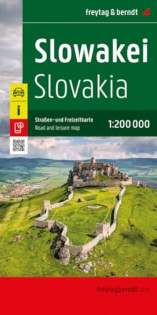 Slovakia Road and Leisure Map: 1:200,000 scale