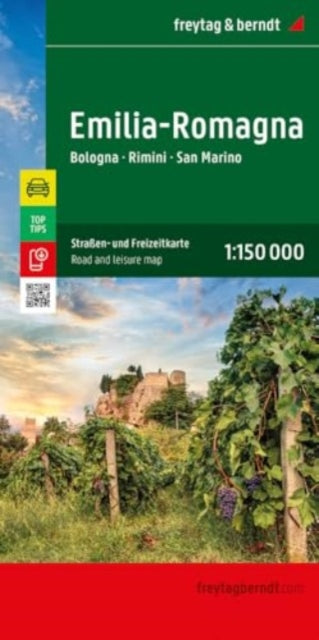 Emilia-Romagna Road and Leisure Map: Bologna - Rimini - San Marino