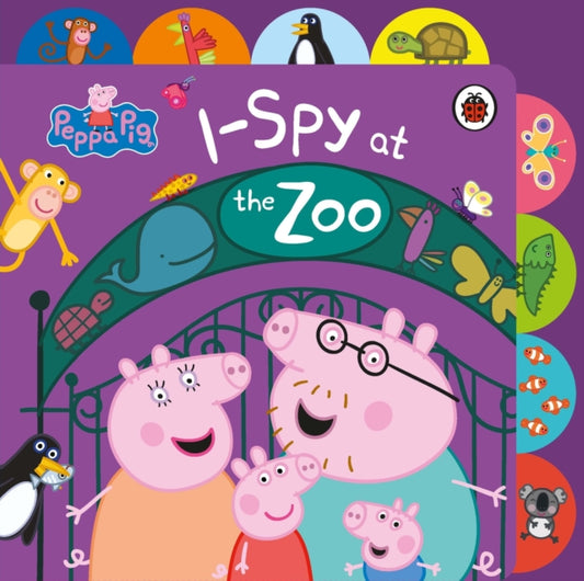 Peppa Pig: I Spy at the Zoo: Tabbed Board Book