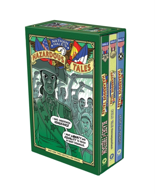 Nathan Hale's Hazardous Tales Fourth 3-Book Box Set: Cold War Correspondent; Blades of Freedom; and Above the Trenches