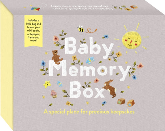 Baby Memory Box: A special place for precious keepsakes. Includes a little bag and boxes, plus mini books, notepaper, frame and more!