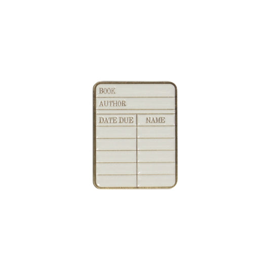 Pin Badge - Pulteney Press (Library card)