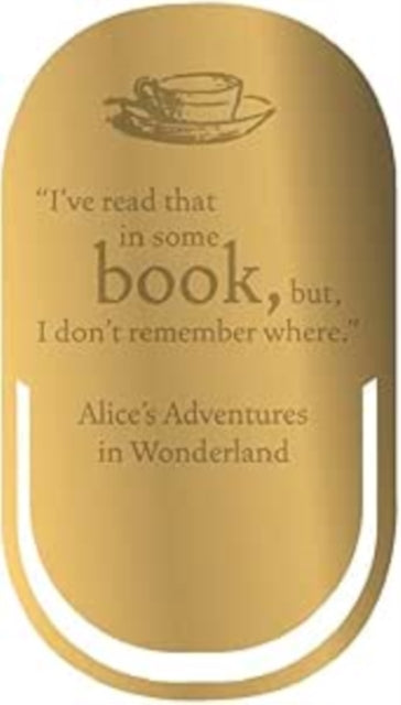 Bookmark Metal - Pulteney Press (Alice)