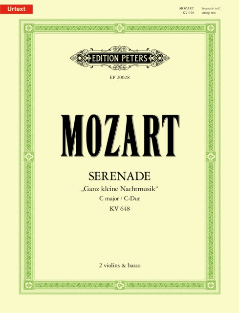 Serenade in C K648 'Ganz kleine Nachtmusik'