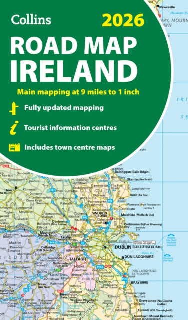 2026 Collins Road Map of Ireland: Folded Map