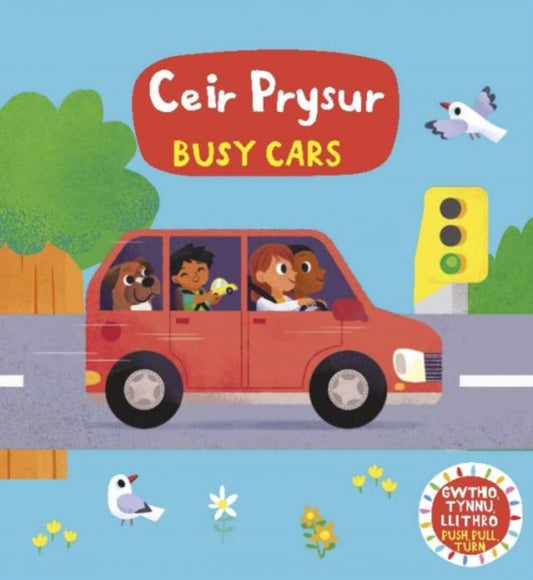 Cyfres Gwthio, Tynnu, Llithro: Ceir Prysur / Busy Cars: Busy Cars