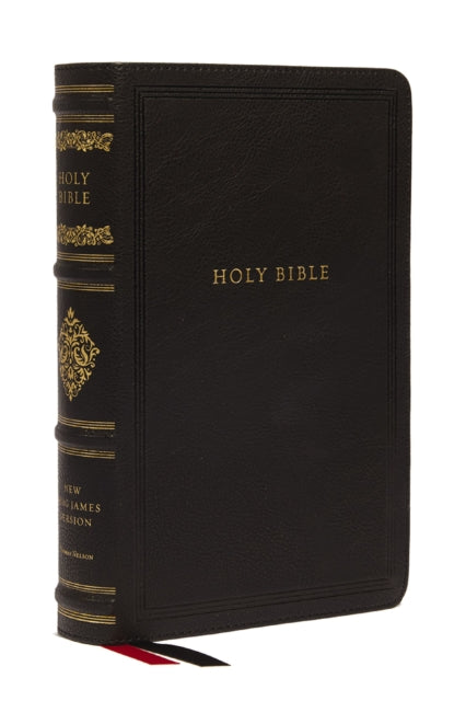 NKJV Large Print Reference Bible, Black Leathersoft, Red Letter, Comfort Print, Thumb Indexed (Sovereign Collection): Holy Bible, New King James Version