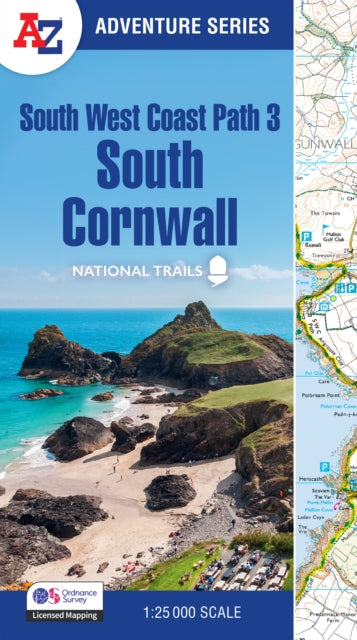 South West Coast Path 3 – South Cornwall: With Ordnance Survey Mapping