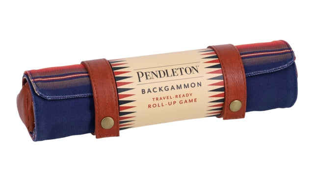 Pendleton Serape Pattern Backgammon: Travel-Ready Roll-Up Game
