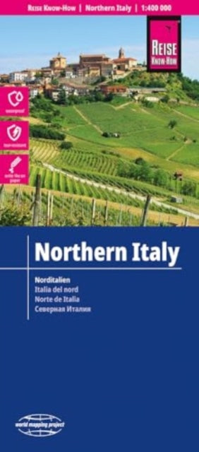 Northern Italy Map: 1:400,000 scale
