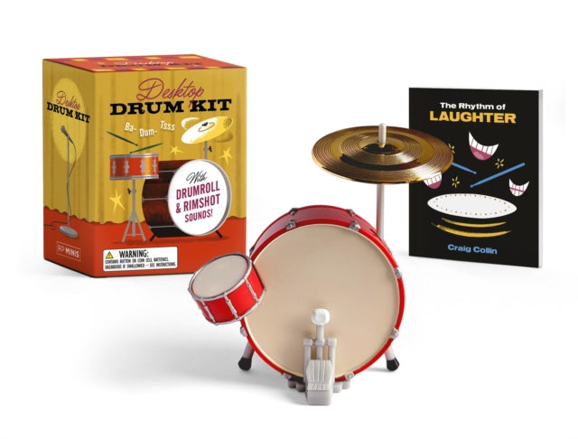 Desktop Drum Kit: With Drumroll and Rimshot Sounds!