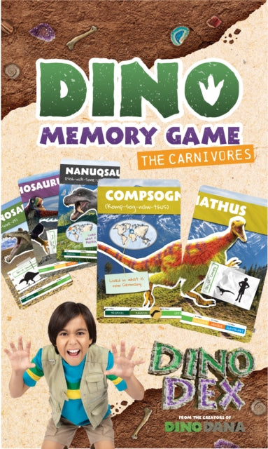Dino Memory Game: The Carnivores: (Dinosaurs for Kids, Memory Card Game for Kids, Fossils, Prehistoric)