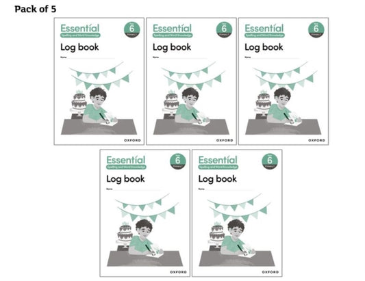 Essential Spelling and Word Knowledge: Year 6: Year 6 Log Book Pack of 5