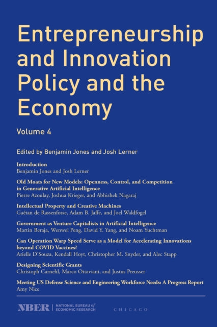 Entrepreneurship and Innovation Policy and the Economy: Volume 4
