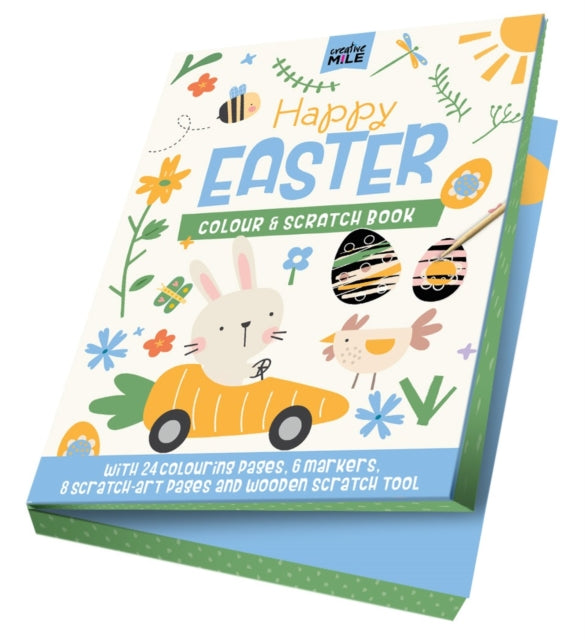 Happy Easter: Colour and Scratch Book