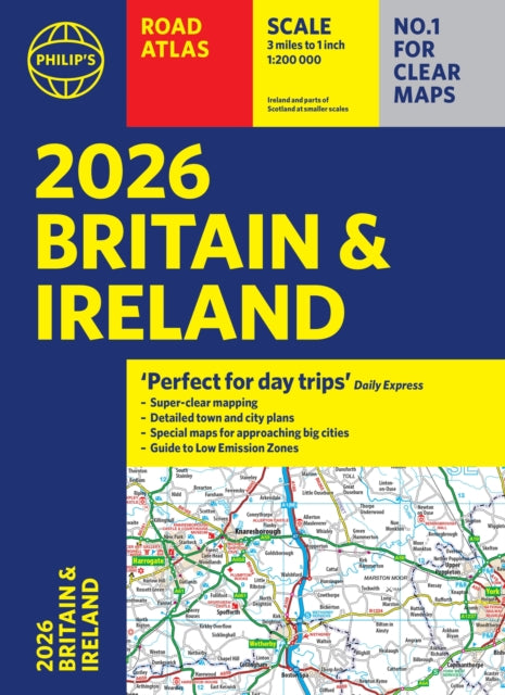 2026 Philip’s Road Atlas Britain & Ireland: (A4 Paperback)