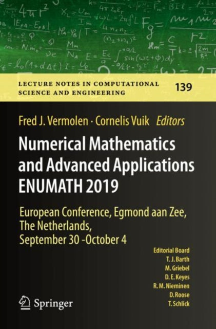 Numerical Mathematics and Advanced Applications ENUMATH 2019: European Conference, Egmond aan Zee, The Netherlands, September 30 - October 4