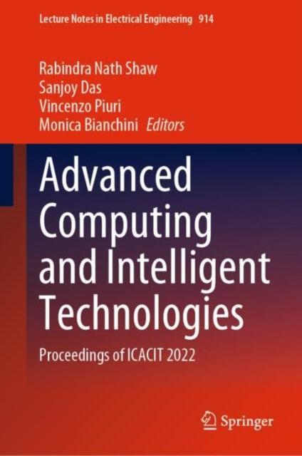 Advanced Computing and Intelligent Technologies: Proceedings of ICACIT 2022