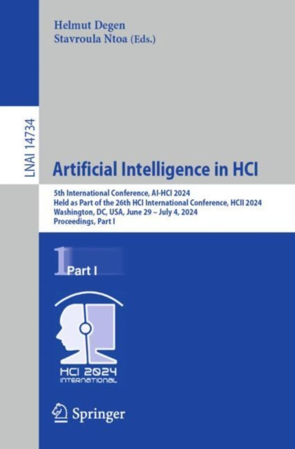 Artificial Intelligence in HCI: 5th International Conference, AI-HCI 2024, Held as Part of the 26th HCI International Conference, HCII 2024, Washington, DC, USA, June 29 – July 4, 2024, Proceedings, Part I