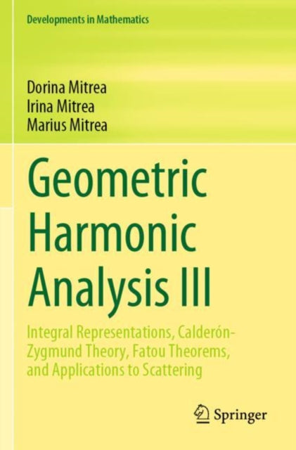 Geometric Harmonic Analysis III: Integral Representations, Calderon-Zygmund Theory, Fatou Theorems, and Applications to Scattering