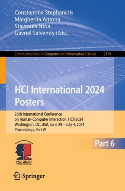 HCI International 2024 Posters: 26th International Conference on Human-Computer Interaction, HCII 2024, Washington, DC, USA, June 29 – July 4, 2024, Proceedings, Part VI