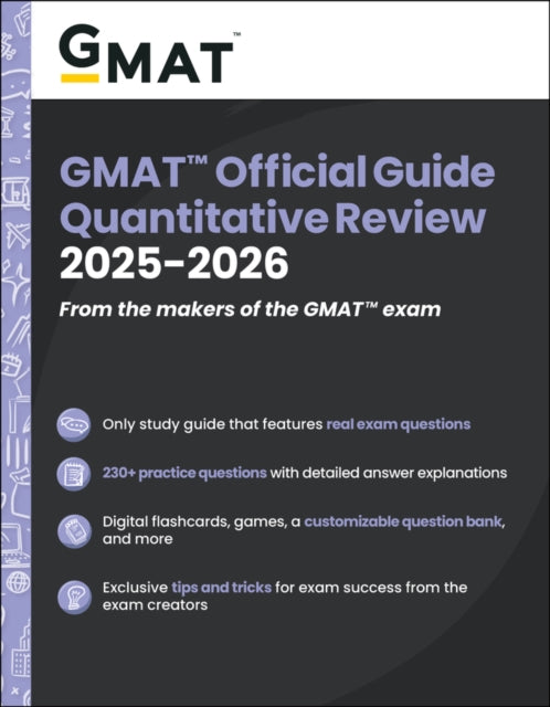 GMAT Official Guide Quantitative Review 2025-2026: Book + Online Question Bank