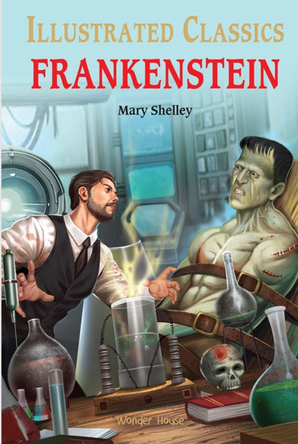 Frankenstein for Kids : illustrated Children Classics English Novel with Review Questions: English Novel With Review Questions