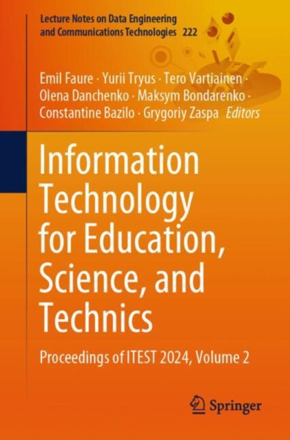 Information Technology for Education, Science, and Technics: Proceedings of ITEST 2024, Volume 2