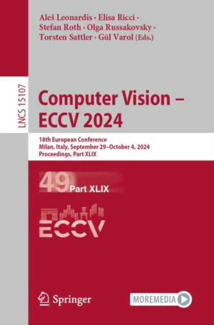 Computer Vision – ECCV 2024: 18th European Conference, Milan, Italy, September 29–October 4, 2024, Proceedings, Part XLIX