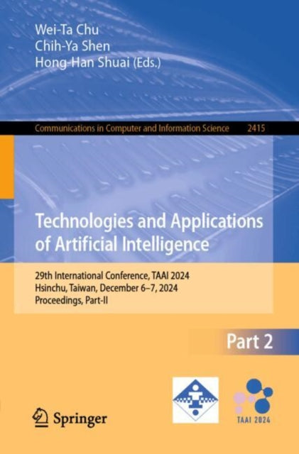 Technologies and Applications of Artificial Intelligence: 29th International Conference, TAAI 2024, Hsinchu, Taiwan, December 6–7, 2024, Proceedings, Part II