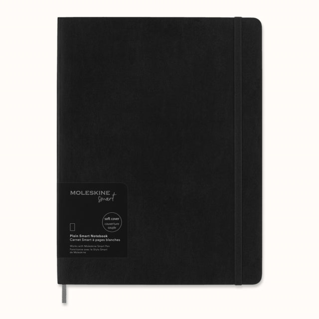 Moleskine Extra Large Softcover Plain Smart Notebook: Black