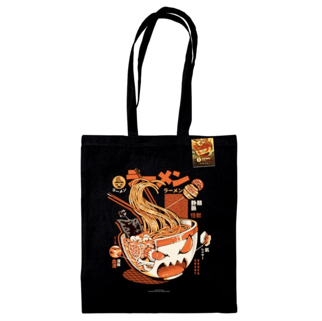 Ilustrata (Ramen X-Ray) Black Tote Bag