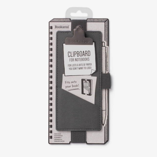 Bookaroo Notebook Clipboard - Charcoal