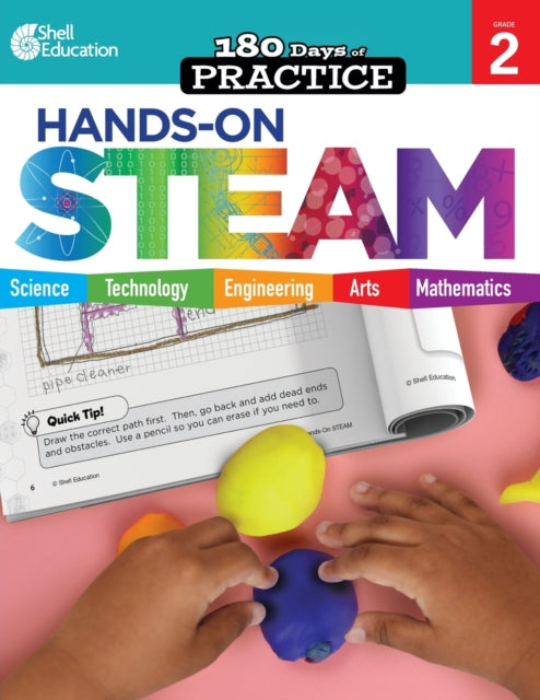 180 Days™: Hands-On STEAM for Grade 2: Practice, Assess, Diagnose