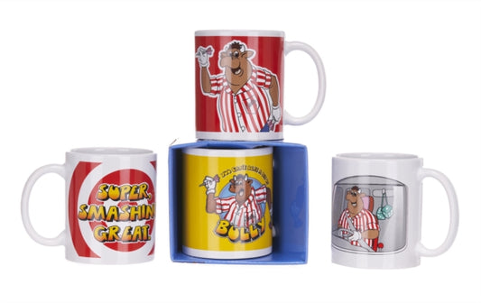11Oz Bullseye Mug With Gift Box 4 Asst
