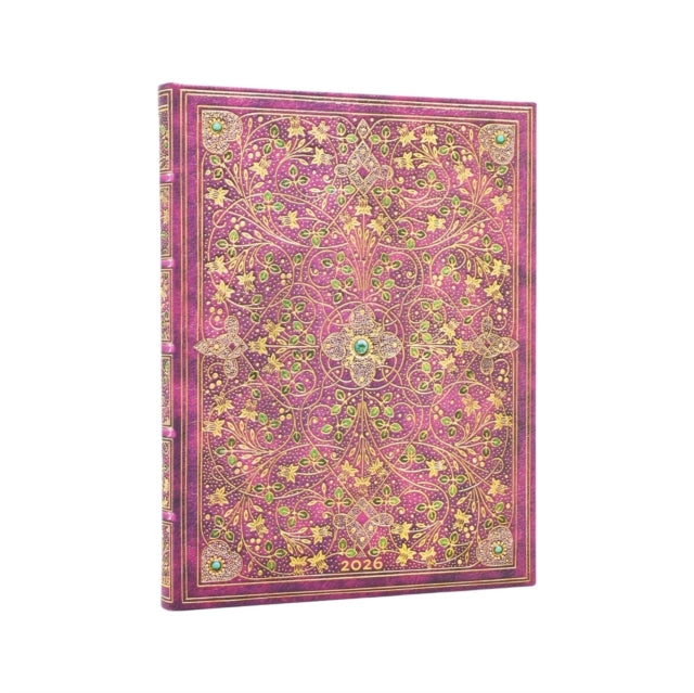 2026 Diamond Jubilee (Sangorski & Sutcliffe) Ultra 12-month Horizontal Hardcover Flexi Dayplanner 2026 (Elastic Band Closure)