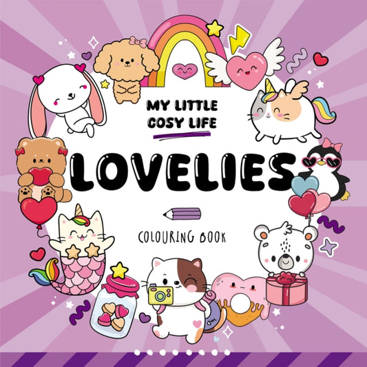Lovelies: Cute Kawaii Colouring Book for Teens and Adults Featuring Adorable Animals, Purmaids and Cosy Scenes