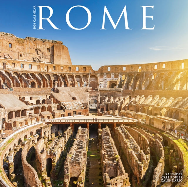 Rome Calendar 2026  Square Travel Wall Calendar - 16 Month